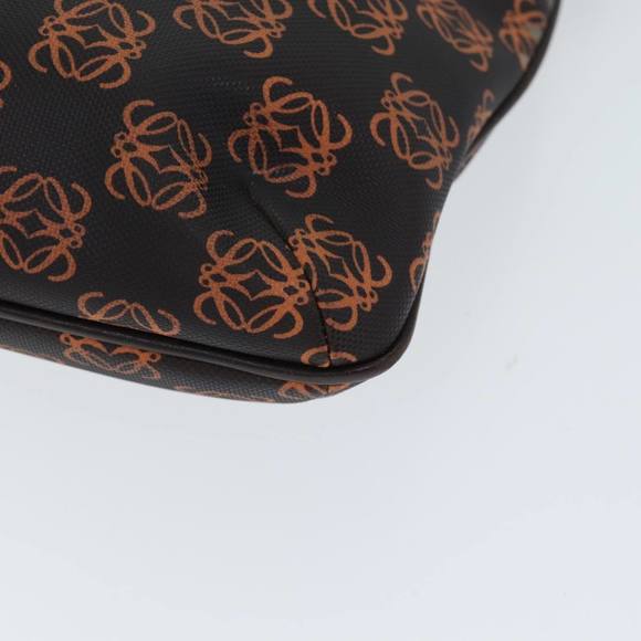 LOEWE Anagram Shoulder Bag Coated Canvas Orange Auth bs14487 - Picture 14 of 16